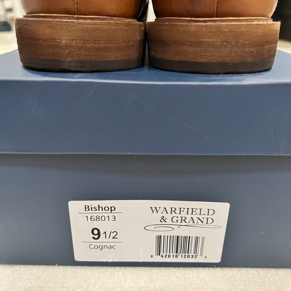 Warfield & Grand Bishop Cognac Lace Up Leather Boots